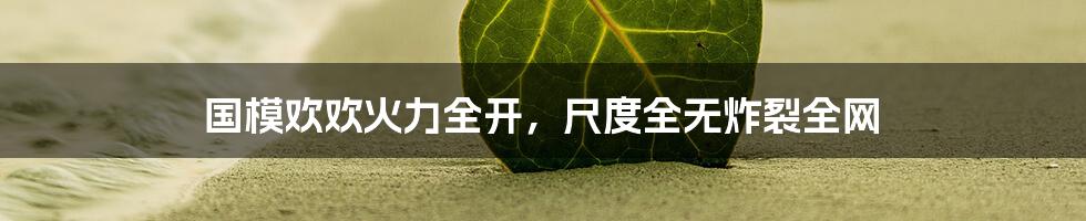 国模欢欢火力全开，尺度全无炸裂全网