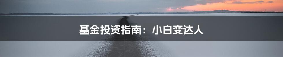 基金投资指南：小白变达人