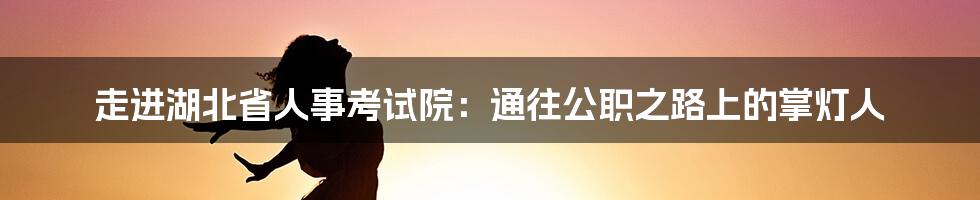 走进湖北省人事考试院:通往公职之路上的掌灯人