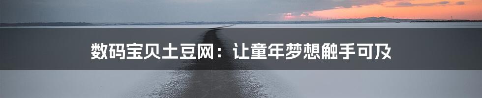 数码宝贝土豆网:让童年梦想触手可及