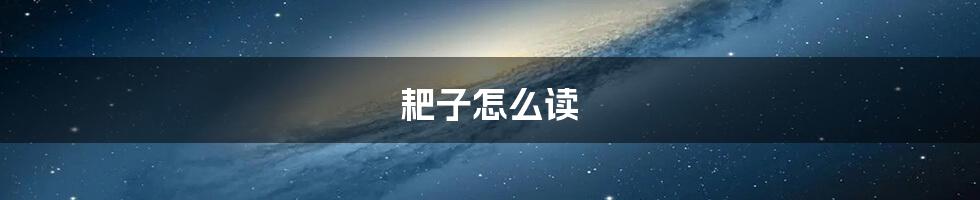 耙子怎么读