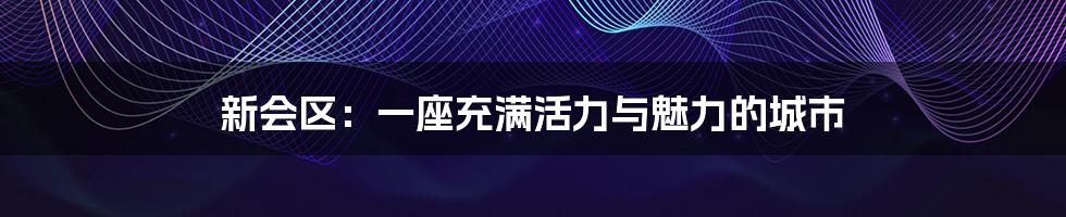 新会区:一座充满活力与魅力的城市
