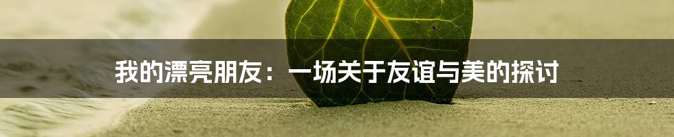 我的漂亮朋友:一场关于友谊与美的探讨