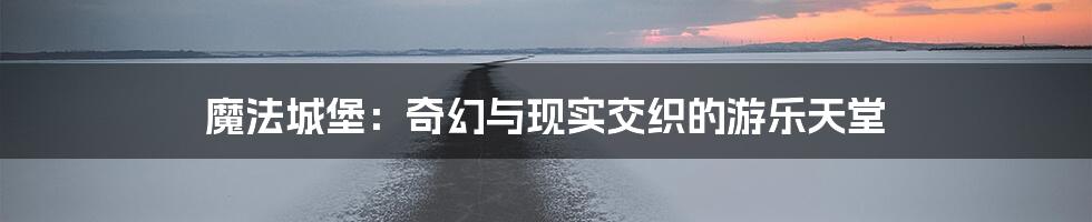 魔法城堡:奇幻与现实交织的游乐天堂