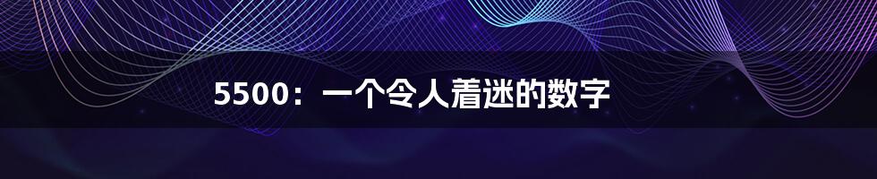 5500:一个令人着迷的数字