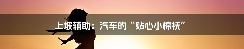 上坡辅助:汽车的“贴心小棉袄”