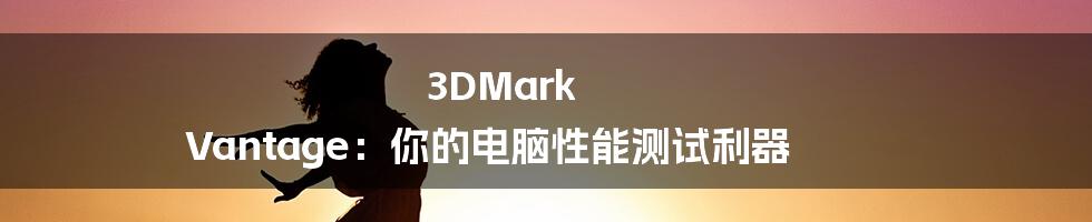 3DMark Vantage:你的电脑性能测试利器