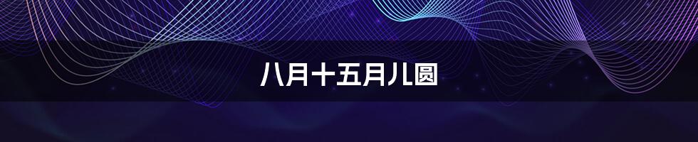 八月十五月儿圆