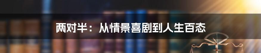 两对半:从情景喜剧到人生百态