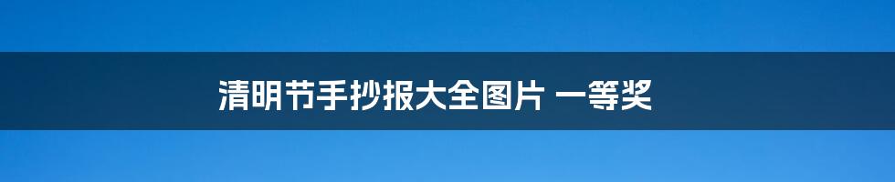 清明节手抄报大全图片 一等奖