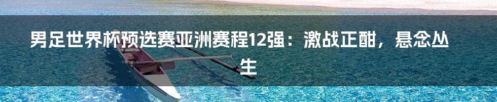 男足世界杯预选赛亚洲赛程12强:激战正酣,悬念丛生