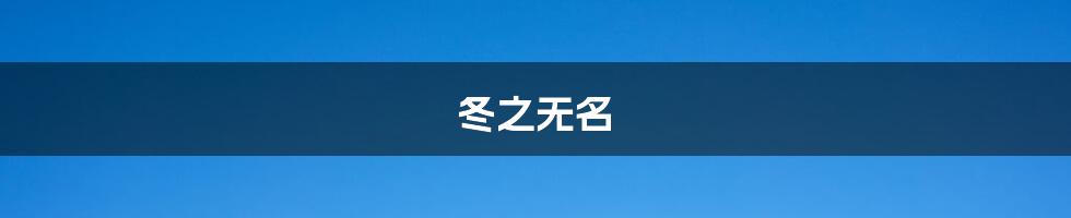 冬之无名