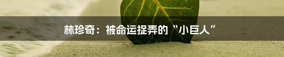 林珍奇：被命运捉弄的“小巨人”