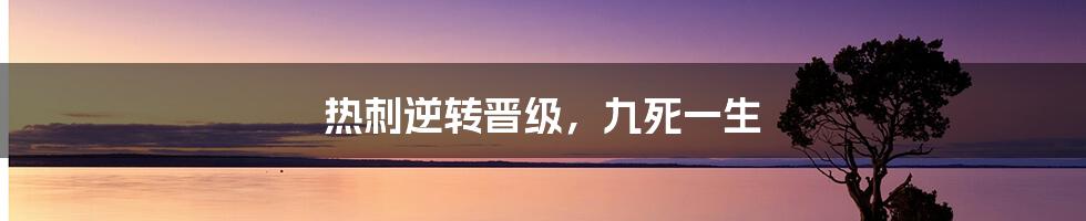 热刺逆转晋级，九死一生