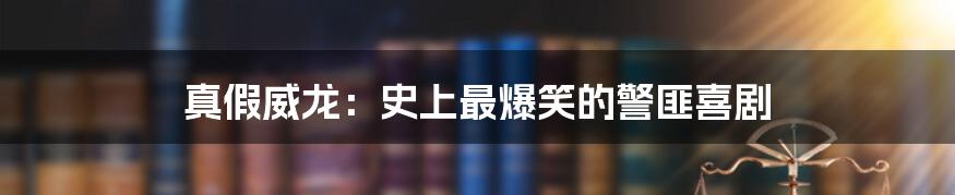 真假威龙:史上最爆笑的警匪喜剧