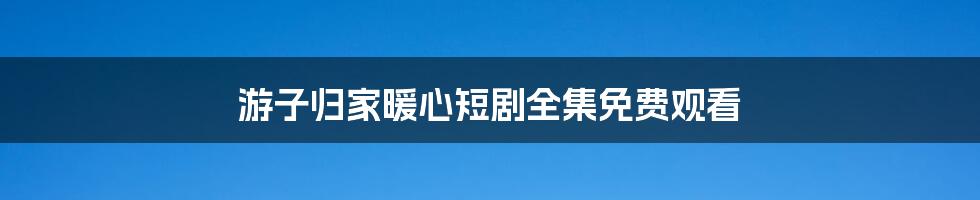 游子归家暖心短剧全集免费观看