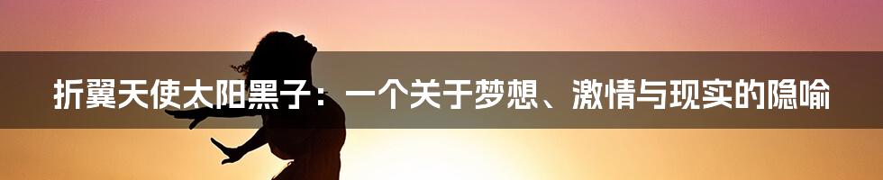 折翼天使太阳黑子:一个关于梦想、激情与现实的隐喻