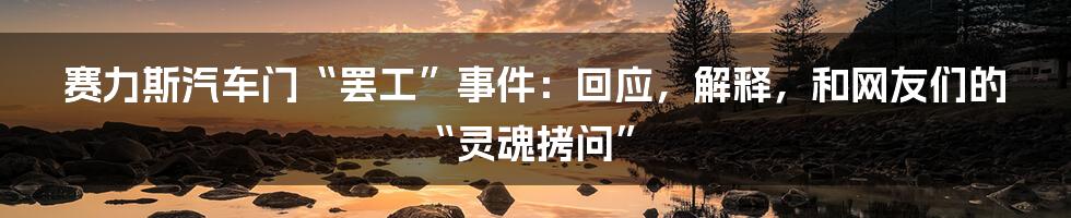 赛力斯汽车门“罢工”事件：回应，解释，和网友们的“灵魂拷问”