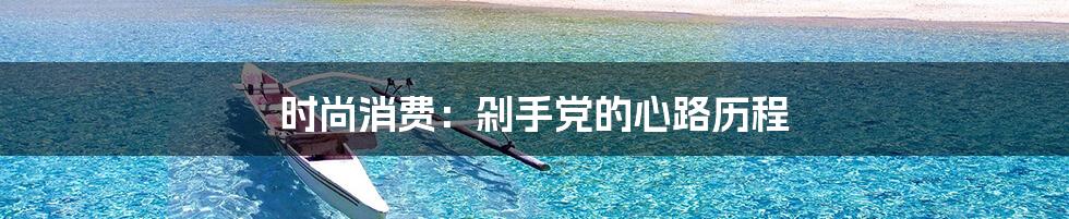 时尚消费：剁手党的心路历程