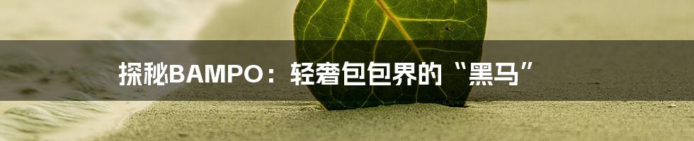 探秘BAMPO:轻奢包包界的“黑马”