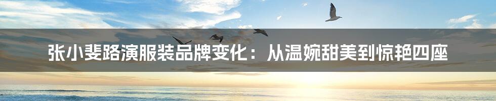 张小斐路演服装品牌变化：从温婉甜美到惊艳四座