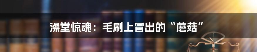 澡堂惊魂：毛刷上冒出的“蘑菇”