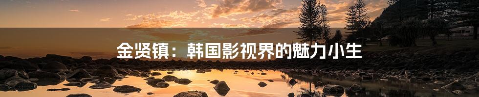 金贤镇:韩国影视界的魅力小生