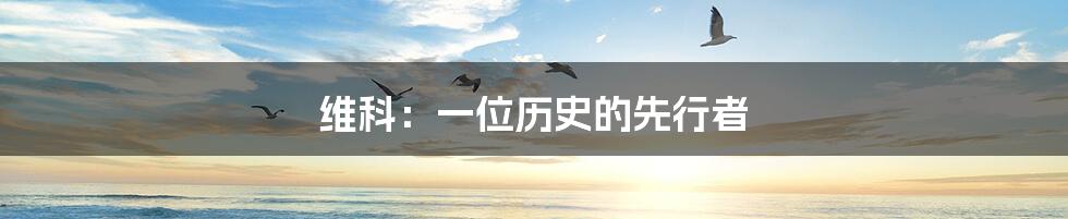 维科:一位历史的先行者