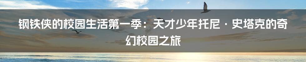 钢铁侠的校园生活第一季:天才少年托尼·史塔克的奇幻校园之旅