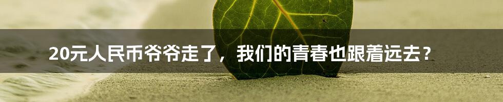 20元人民币爷爷走了,我们的青春也跟着远去?