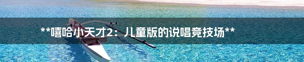**嘻哈小天才2:儿童版的说唱竞技场**