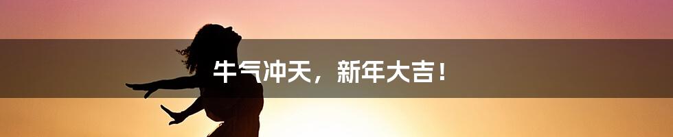 牛气冲天,新年大吉!
