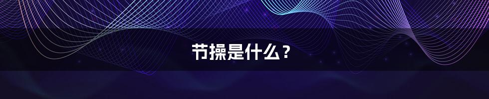 节操是什么?