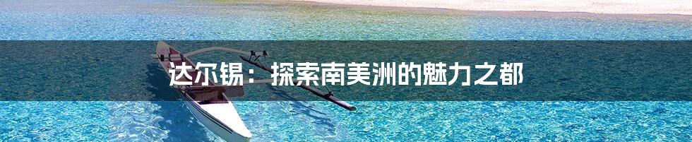 达尔锡：探索南美洲的魅力之都