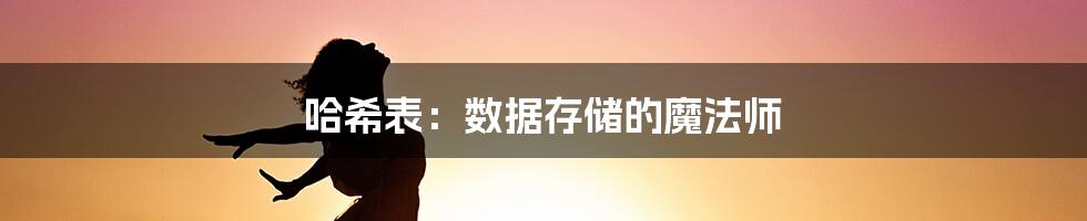 哈希表：数据存储的魔法师