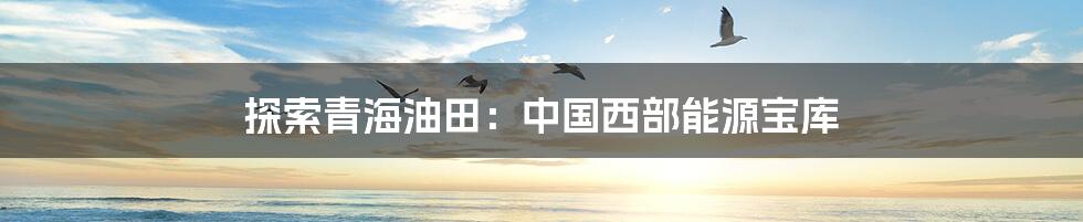 探索青海油田:中国西部能源宝库