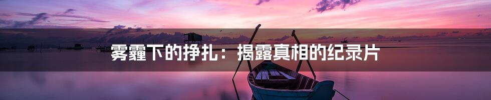 雾霾下的挣扎:揭露真相的纪录片