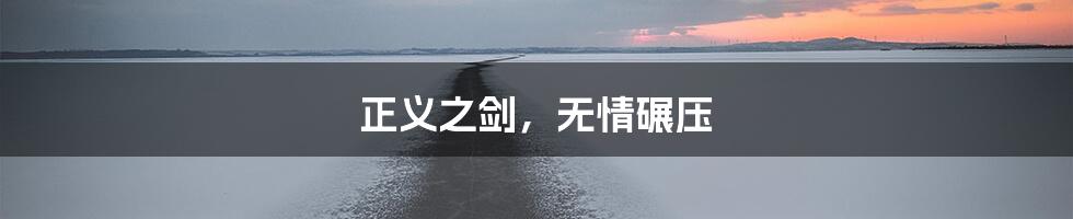 正义之剑,无情碾压