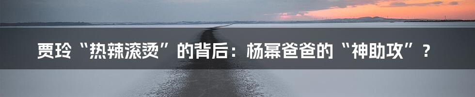 贾玲“热辣滚烫”的背后:杨幂爸爸的“神助攻”?