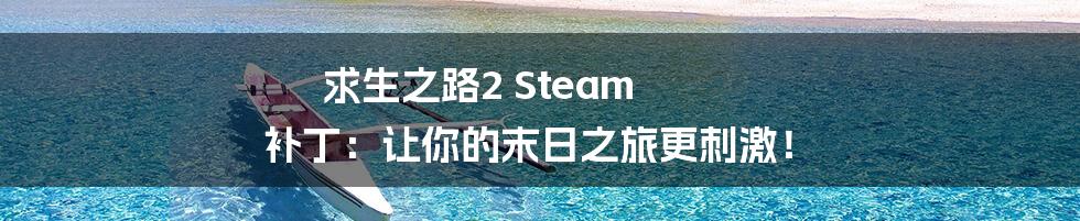 求生之路2 Steam 补丁:让你的末日之旅更刺激!