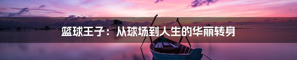 篮球王子:从球场到人生的华丽转身