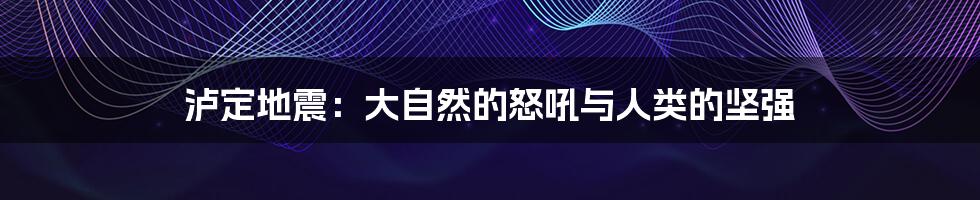 泸定地震：大自然的怒吼与人类的坚强