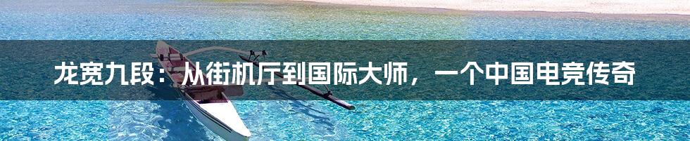 龙宽九段:从街机厅到国际大师,一个中国电竞传奇