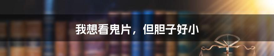 我想看鬼片,但胆子好小