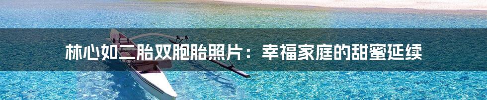 林心如二胎双胞胎照片:幸福家庭的甜蜜延续