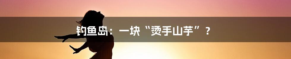 钓鱼岛:一块“烫手山芋”?