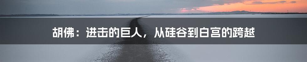 胡佛:进击的巨人,从硅谷到白宫的跨越