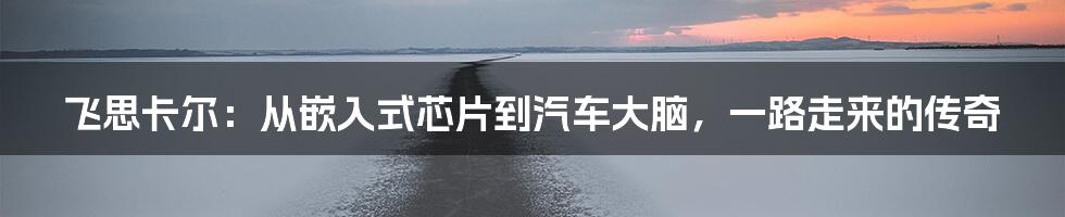 飞思卡尔:从嵌入式芯片到汽车大脑,一路走来的传奇