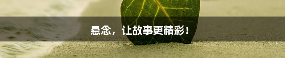 悬念,让故事更精彩!