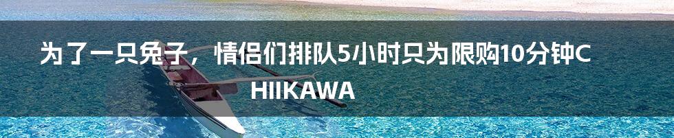 为了一只兔子,情侣们排队5小时只为限购10分钟CHIIKAWA